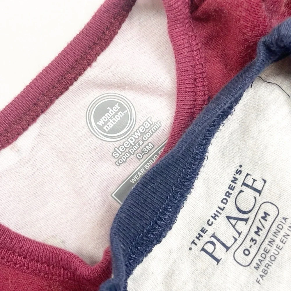 Wonder Nation/The Children's Place baby footie & pj top